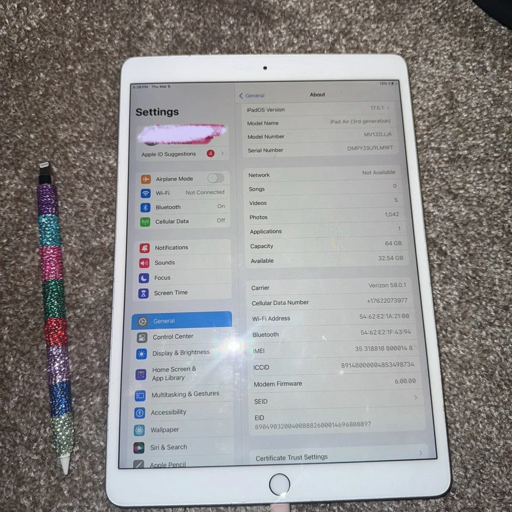 Apple iPad with White Finish